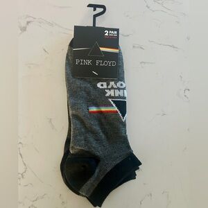Pink Floyd Ankle Socks – 2 Pair Pack (Black & Gray)-  NWT